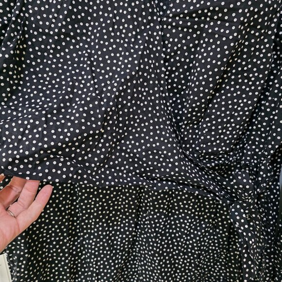 Coldwater Creek Black & White Polka Dot Blouse – Women’s Plus 2X Long Sleeve - Picture 6 of 10